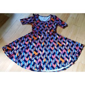 Chevron 2xl pin up dress by LulaRoe